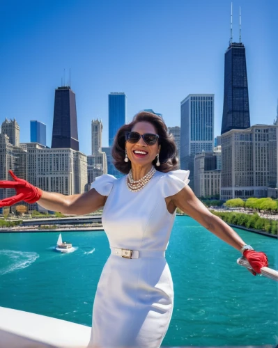 taraji,chicagoan,chicago,alderwoman,chicagoland,anchorwoman,oprah,wgci,navy pier,birds of chicago,sherine,yachtswoman,preckwinkle,madhuri,chicago skyline,priyanka,kanyabayonga,mideksa,mythili,parvathy,Conceptual Art,Fantasy,Fantasy 16