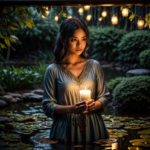 krathong,vietnamese woman,candle light,candlelights,candlelight,divali,vesak,wesak,candlelit,poornima,tea lights,illuminated lantern,tea light,the night of kupala,vietnamese tet,lighted candle,lakorn,dhamma,candelight,deepam