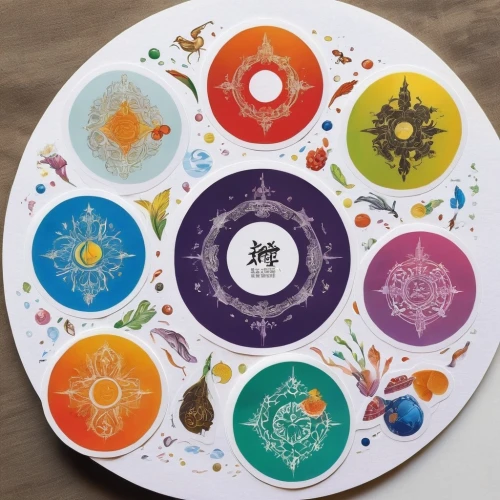 water lily plate,discs,prize wheel,coffee wheel,frisbees,mandala framework,mandala illustrations,placemat,dharma wheel,decorative plate,placemats,glass signs of the zodiac,cheese wheel,pogs,flower mandalas,flowers mandalas,mandalas,discs vinyl,flavoring dishes,watercolor tea set,Unique,Design,Sticker