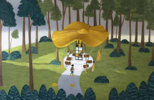 beekeeper plant,cartoon forest,pixeljunk,angel's trumpets,farmer in the woods,beekeeper,trumpet creepers,mushroom island,forest workers,windfalls,lowpoly,mushroom landscape,forest clover,ethnobotanist,bee farm,perahera,game illustration,trumpet climber,forest work,treepeople,Photography,General,Realistic