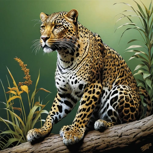 gepard,leopardus,jaguar,tretchikoff,sumatrana,leopard,panthera,leopards,katoto,oil painting,tigr,tigon,hosana,jaguars,jaguares,felidae,felids,amur,endangered specie,endangered,Illustration,American Style,American Style 08