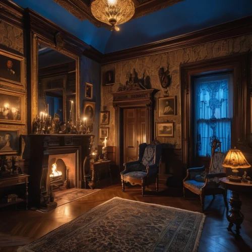 victorian room,ornate room,victorian,old victorian,victorian style,sitting room,blue room,danish room,great room,wade rooms,parlor,the victorian era,anteroom,fireplaces,victorian house,victoriana,interior decor,dining room,royal interior,family room,Photography,General,Realistic