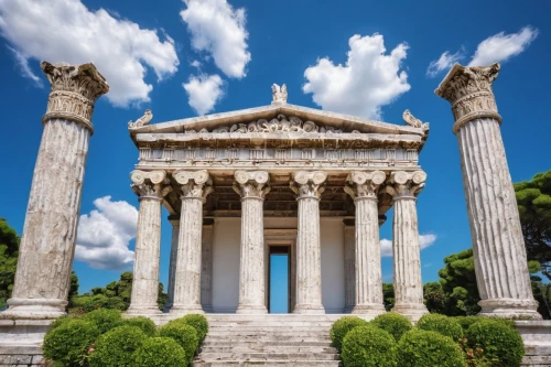 greek temple,temple of diana,roman temple,temple of hercules,doric columns,erechtheus,caesonia,roman columns,pallas athene fountain,laodicea,athen,erechtheion,athens,house with caryatids,temple of poseidon,athenian,hellas,atenas,priene,ephesus,Illustration,Japanese style,Japanese Style 11