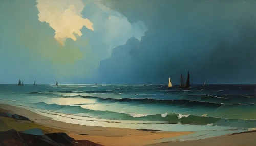 dubbeldam,beach landscape,mesdag,sea landscape,coastal landscape,siggeir,nestruev,seascape,thordarson,landscape with sea,marciulionis,dune sea,bowater,dune landscape,ignatiev,bischoff,cornwell,palizzi,colwell,sailboats,Conceptual Art,Oil color,Oil Color 12