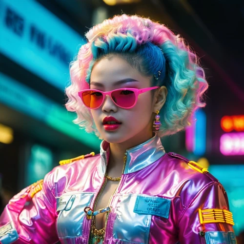 retro woman,cyberpunks,cyberpunk,harajuku,futurepop,retro girl,cyber glasses,riri,retro women,neon candies,fab,retro look,chinatown,bubblegum,futurist,neon,electropop,zenon,xin,holtzmann,Conceptual Art,Sci-Fi,Sci-Fi 28