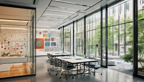 gensler,modern office,bobst,steelcase,study room,creative office,daylighting,contemporary decor,school design,interior modern design,assay office,offices,bureaux,conference room,structural glass,glass wall,collaboratory,ideacentre,crittall,mies,Art,Artistic Painting,Artistic Painting 45