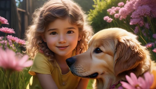 liesel,adaline,floricienta,arrietty,girl with dog,disneynature,agnes,annie,boy and dog,labradoodle,anabelle,little boy and girl,marnie,mable,pippi,gavroche,annabeth,golden retriever,steiff,animal film,Photography,Artistic Photography,Artistic Photography 06