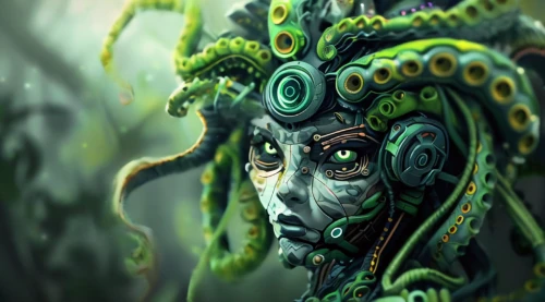 medusa gorgon,dryad,medusa,gorgon,shpongle,enchantress,hydroid,dryads,lovecraft,cernunnos,quintessons,the enchantress,shaman,nagash,greenman,archdruid,lovecraftian,vodun,druidic,sea god