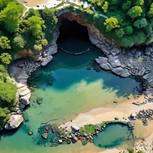 cave on the water,takachiho,natural arch,aerial view of beach,okinoshima,trabocchi,kamogawa,sea caves,rockpool,jeju island,shimane peninsula,tottori,sinkhole,ulleungdo,rishiri island,cliff beach,popeye village,grotta,teikoku,shizuoka prefecture,Unique,Design,Character Design