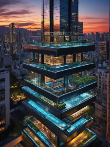 escala,residential tower,sky apartment,modern architecture,glass building,skyscraper,pc tower,futuristic architecture,penthouses,são paulo,the skyscraper,renaissance tower,glass facade,urban towers,skyscapers,multistorey,high rise building,antilla,sathorn,electric tower,Illustration,Japanese style,Japanese Style 10