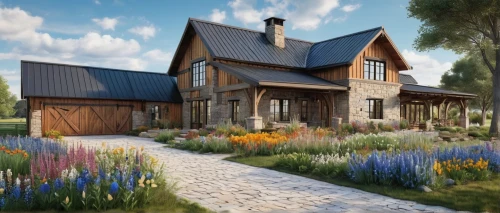 country cottage,3d rendering,wooden house,country house,homebuilding,summer cottage,danish house,farm house,wooden houses,houses clipart,home landscape,homebuilder,cottage,acreages,cottages,chalet,country estate,ecovillages,traditional house,beautiful home,Illustration,Realistic Fantasy,Realistic Fantasy 42