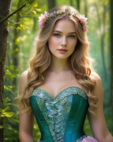 celtic woman,faery,faerie,fairy queen,fairy tale character,glinda,enchanting,margairaz,fae,beautiful girl with flowers,faires,fairy,celtic queen,fairy tale,rosa 'the fairy,dirndl,fairy forest,fairie,vasilisa,seelie,Conceptual Art,Daily,Daily 32
