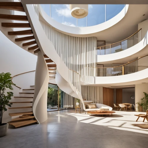 seidler,circular staircase,winding staircase,interior modern design,spiral staircase,blavatnik,lovemark,archidaily,modern architecture,dunes house,modern living room,associati,staircase,daylighting,staircases,luxury home interior,outside staircase,modern house,modern office,atrium,Photography,General,Realistic