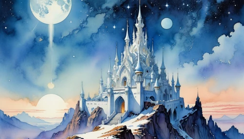 disney castle,fairy tale castle,cinderella's castle,ice castle,fairytale castle,disneyfied,sleeping beauty castle,fantasy world,cinderella castle,knight's castle,fantasy city,sylvania,castlevania,gondolin,castle,fantasia,spires,shanghai disney,castletroy,castle of the corvin,Conceptual Art,Sci-Fi,Sci-Fi 19