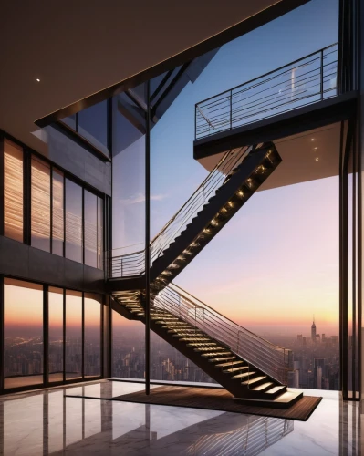 skywalks,penthouses,steel stairs,skybridge,the observation deck,escaleras,observation deck,skywalk,outside staircase,staircases,stairways,staircase,sky apartment,stairs,lofts,stairs to heaven,stairwells,high rise,stairway,stairwell,Illustration,Retro,Retro 04