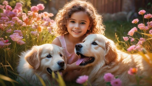 golden retriever,children's background,girl with dog,goldens,golden retriver,little boy and girl,beautiful girl with flowers,dog breed,love for animals,dog pure-breed,tenderness,little girls,golden retriever puppy,innocence,goldilocks,girl and boy outdoor,retriever,dog photography,anoushka,cute animals,Photography,Artistic Photography,Artistic Photography 07