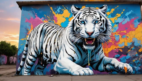 white tiger,tigr,graffiti art,white bengal tiger,tigar,tigris,grafite,blue tiger,tigre,stigers,zebre,streetart,wynwood,tigon,panthera,type royal tiger,pointz,graffitti,a tiger,siberian tiger,Conceptual Art,Graffiti Art,Graffiti Art 08