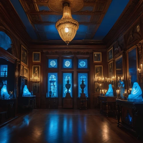 blue room,victorian room,ornate room,mauritshuis,chandeliers,teylers,royal interior,dining room,emporium,driehaus,blue lamp,gringotts,rijksmuseum,entrance hall,foyer,hunterian,anteroom,ballroom,hallway,danish room,Photography,General,Realistic