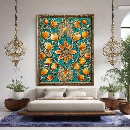 quince decorative,orange tree,boho art,oranges,fruit tree,tangerine tree,decorative art,persimmon tree,flower painting,tangerine fruits,citrus fruit,citrus fruits,kumquat,green oranges,oranges half,lemon tree,wall decor,wall decoration,bohemian art,fruit pattern,Illustration,Realistic Fantasy,Realistic Fantasy 43