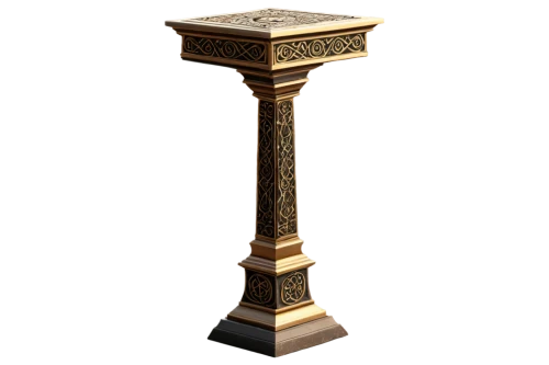 golden candlestick,lectern,table lamp,medieval hourglass,ciborium,grandfather clock,pedestal,tompion,table lamps,wooden cross,scepter,stone lamp,candlestick,incense with stand,trophee,floor lamp,3d model,stone pedestal,reliquary,tower clock,Conceptual Art,Sci-Fi,Sci-Fi 07