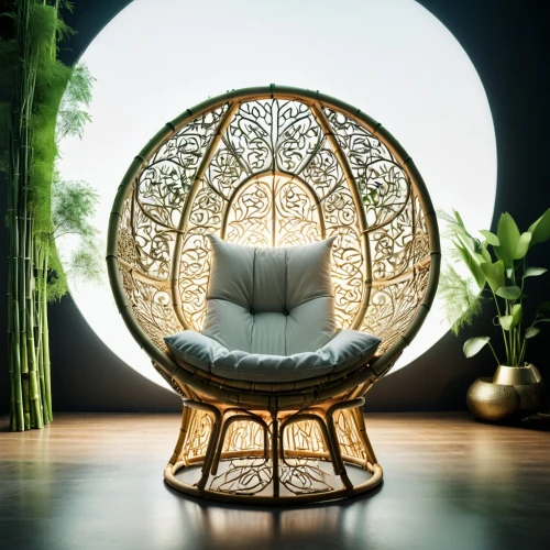 chair circle,platner,floral chair,chaise lounge,throne,mandala background,ekornes,armchair,lotus position,the throne,seating furniture,wing chair,art deco background,chair,interior decoration,chair png,modern decor,arabic background,interior decor,rocking chair,Photography,Artistic Photography,Artistic Photography 12