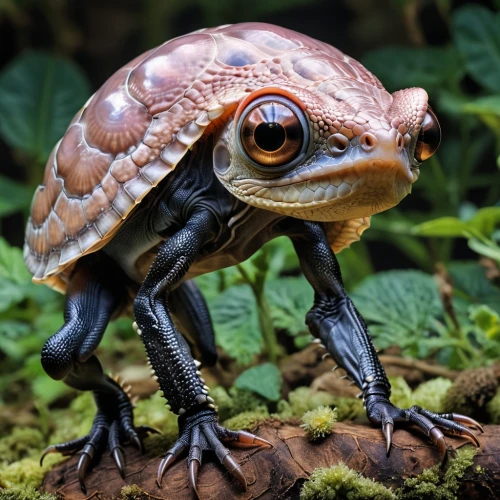 powelliphanta,auratus,eastern box turtle,marsh turtle,amplexus,cyclura nubila,leptodactylus,sarpalius,terrapin,sulcata,raorchestes,bulimulus,palaephatus,caprimulgiformes,vetigastropoda,bagaudae,hemidactylus,xenopus,frog figure,hipposideridae,Photography,General,Realistic