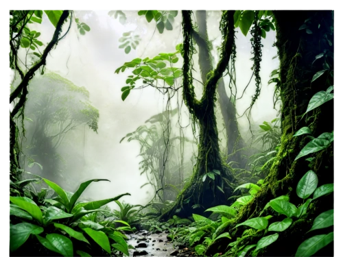 rainforests,rain forest,rainforest,tropical forest,green forest,nature background,amazonia,jungles,swamps,elven forest,forest background,aaaa,philodendrons,endor,forest landscape,swampy landscape,mirkwood,verdant,forestland,forests,Illustration,Realistic Fantasy,Realistic Fantasy 10