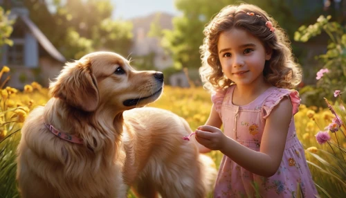 girl with dog,golden retriever,boy and dog,adaline,little boy and girl,disneynature,liesel,golden retriver,girl and boy outdoor,floricienta,little girl in pink dress,elif,suri,tenderness,beren,children's background,companion dog,dog pure-breed,petcare,love for animals,Photography,General,Commercial