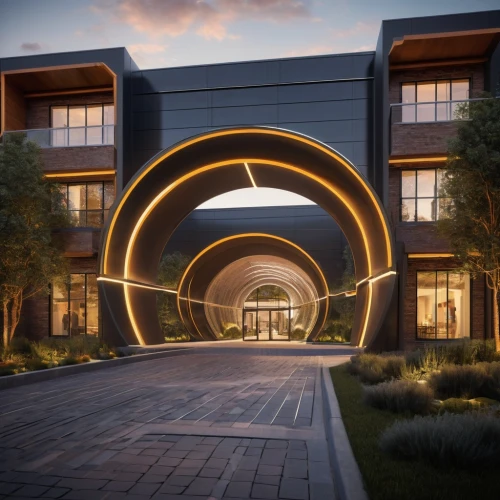 3d rendering,futuristic architecture,semi circle arch,townhomes,masdar,houston texas apartment complex,apartment complex,modern architecture,skyways,townhome,streamwood,lofts,render,apartment building,archways,renderings,new housing development,lovemark,arcology,residencial,Photography,General,Sci-Fi