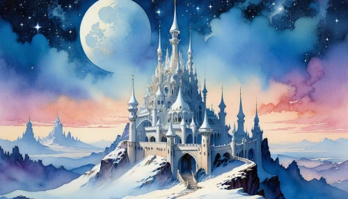 fairy tale castle,ice castle,disney castle,fairytale castle,cinderella's castle,castle of the corvin,snow house,snowhotel,tirith,sleeping beauty castle,fantasy city,knight's castle,gondolin,castel,spires,hamelin,castle,fantasyland,fantasy world,disneyfied,Conceptual Art,Sci-Fi,Sci-Fi 19