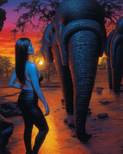 elephants,girl elephant,elephunk,cartoon elephants,elephant ride,elephant herd,elephantmen,elephant,pachyderms,elephant camp,african elephants,pachyderm,sci fiction illustration,fantasy picture,serengeti,world digital painting,blue elephant,elefante,triomphant,africa,Illustration,Realistic Fantasy,Realistic Fantasy 33