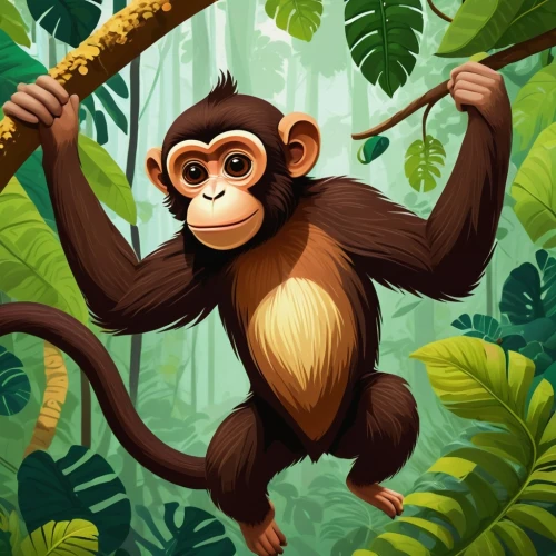monkey,monkeying,macaco,barbary monkey,the monkey,monke,alouatta,palaeopropithecus,chimpanzee,monkey banana,primatology,primatologist,primate,monkey gang,mangabey,monkeys band,simian,chimpansee,macaque,prosimian,Illustration,Paper based,Paper Based 27