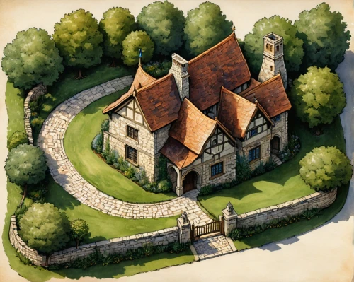 maplecroft,monastery,witch's house,medieval castle,castle,avernum,castle keep,knight's castle,knight village,templar castle,estates,chateau,house drawing,castlelike,peter-pavel's fortress,fairy tale castle,house painting,gatehouses,church painting,bethlen castle,Illustration,Paper based,Paper Based 26