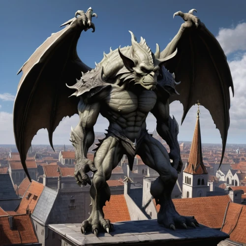 gargoyle,gargoyles,zurvan,demongeot,skylander giants,angusta,skarbalius,dragoslav,demonata,drakon,vilvorde,zardran,slann,angantyr,zagala,kharga,dragovoljac,kadath,morgul,dragna,Illustration,Realistic Fantasy,Realistic Fantasy 06