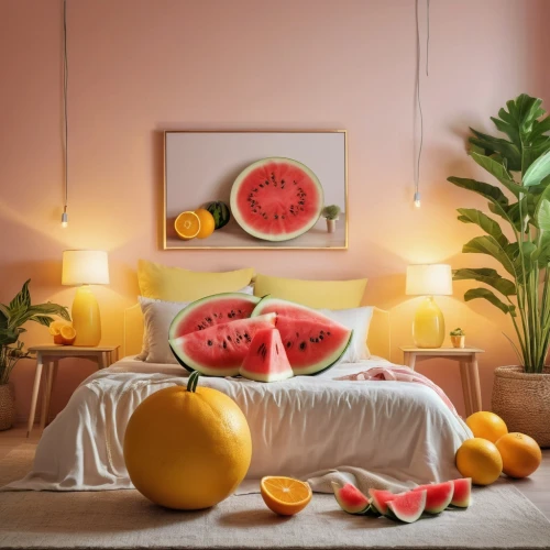 watermelon painting,watermelon background,gourmelon,watermelon wallpaper,muskmelon,fruit bowl,fruit plate,summer still-life,fruit bowls,melon,fresh fruits,fruit platter,still life photography,fruits icons,exotic fruits,food styling,bedroom,fruits plants,nursery decoration,frutas,Photography,General,Realistic