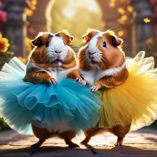 guinea pigs,animals play dress-up,hamsters,hamsterdam,gerbils,guineapig,guinea pig,whimsical animals,cinderellas,fairytale characters,cavia,bumblers,dancing couple,strutters,pompoms,hedgehogs,poms,anthropomorphized animals,musical rodent,hamler,Photography,General,Realistic