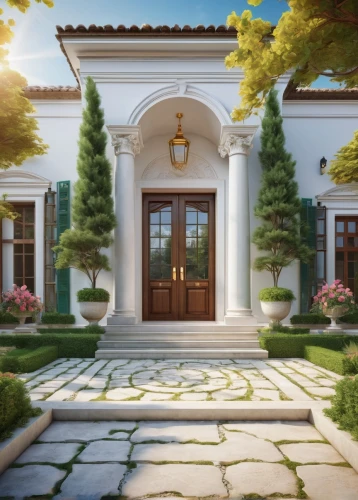palladianism,mansion,luxury home,luxury property,country estate,house entrance,neoclassical,mansions,dreamhouse,neoclassic,garden door,istana,rosecliff,beautiful home,cochere,estates,private house,highgrove,villa,the threshold of the house,Art,Classical Oil Painting,Classical Oil Painting 02