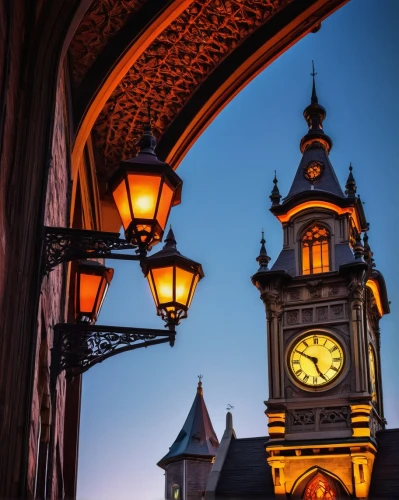 clock tower,clocktower,streetlamps,tower bridge,street lamps,gaslamp,tower clock,clocks,facade lantern,gas lamp,street clock,quito,victoriana,illuminated lantern,clockings,old clock,disneyland park,clock,clock face,montreaux,Illustration,Realistic Fantasy,Realistic Fantasy 12