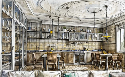 tile kitchen,kitchen interior,kitchen design,victorian kitchen,chefs kitchen,the kitchen,breakfast room,kitchen,cocina,modern kitchen interior,locanda,big kitchen,pantry,brasserie,servery,driehaus,trattoria,watercolor tea shop,mackintosh,vintage kitchen