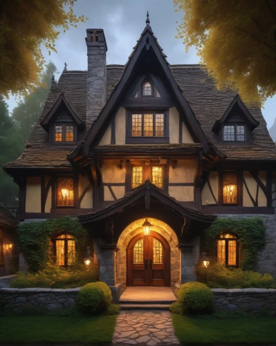 beautiful home,dreamhouse,witch's house,house in the forest,two story house,forest house,wooden house,traditional house,maplecroft,new england style house,witch house,country house,crooked house,luxury home,victorian house,timbered,country estate,large home,fairy tale castle,country cottage,Conceptual Art,Daily,Daily 22