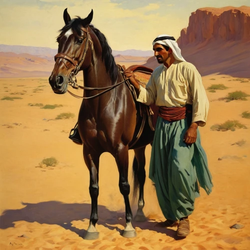 bedouin,arabians,arabian horse,arabian horses,bedouins,man and horses,horse herder,transjordan,tuareg,libyan desert,berbers,arabian,benmerzouga,andalusian,thoroughbred arabian,buckskin,merzouga,semidesert,kufra,tuaregs,Illustration,Retro,Retro 09