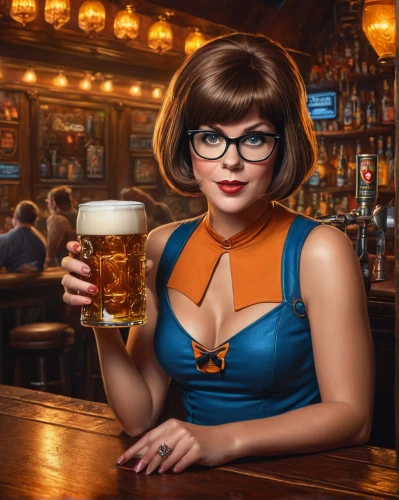 velma,glasses of beer,barmaid,retro pin up girl,retro woman,two glasses,pin-up model,pin-up girl,a pint,retro pin up girls,retro girl,barkeep,oktoberfest background,oktoberfest,lowlander,penfold,brewmaster,retro women,drinking glasses,bartender,Photography,General,Fantasy