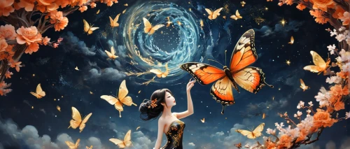 butterfly background,orange butterfly,butterflies,passion butterfly,sky butterfly,butterfly isolated,isolated butterfly,chasing butterflies,butterfly effect,falling flowers,julia butterfly,world digital painting,butterfly floral,photo manipulation,butterfly,metamorphosis,photomanipulation,fantasy picture,orange petals,butterfly vector,Unique,3D,Panoramic