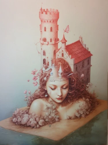 wall painting,3d art,paper art,lachapelle,fantasy art,3d fantasy,wall decoration,art painting,sirene,overpainting,meticulous painting,fairy chimney,chalk drawing,dream art,atlantica,delwyn,glass painting,fantasy picture,fabric painting,oil painting on canvas