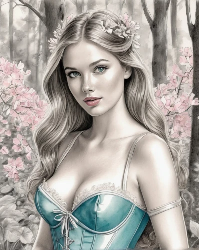 margaery,margairaz,faerie,celtic woman,fantasy art,fairy queen,fairy tale character,jessamine,fantasy portrait,fantasy picture,faery,persephone,lilac blossom,behenna,elven flower,fairest,nimue,celtic queen,sigyn,morgause,Illustration,Black and White,Black and White 30