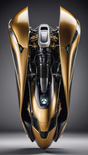 gold lacquer,electric motorcycle,futuristic car,concept car,spyder,yellowjacket,polychromed,gold paint stroke,tron,busa,chromed,bumblebee,electric sports car,canam,gold plated,ducat,goldtron,vitesse,scramjet,sportscar,Photography,General,Realistic