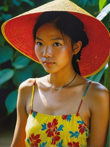 vietnamese woman,asian conical hat,yellow sun hat,cambodiana,cambodians,laotians,laotian,vietnamese tet,miss vietnam,cambodian,vietnamese,high sun hat,sun hat,vietnam,ordinary sun hat,asian woman,khmers,hmong,straw hat,girl wearing hat,Conceptual Art,Fantasy,Fantasy 07