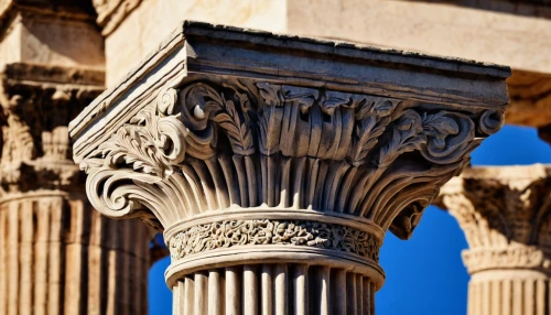 pillar capitals,doric columns,columns,roman columns,corinthian order,pillars,pillar,ephesus,leptis,baalbek,peristyle,columned,palmyra,colonnades,celsus library,propylaea,volubilis,jerash,temple of diana,caesonia,Art,Artistic Painting,Artistic Painting 38