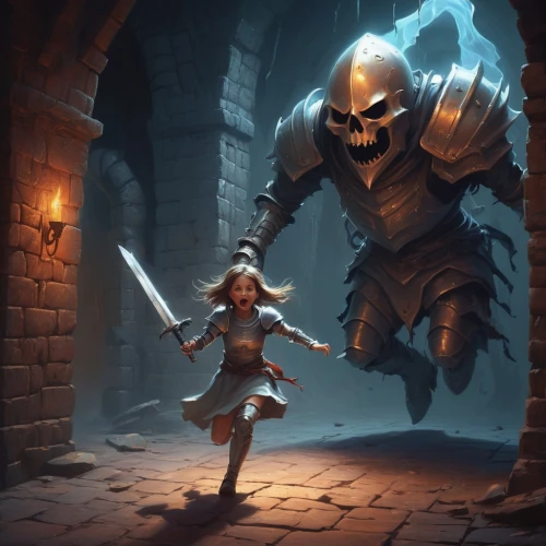 shadowgate,game illustration,neverwinter,warrior and orc,dungeons,threshhold,game art,shadowboxer,heroic fantasy,reforged,kelebone,female warrior,underdark,castleguard,dragonlance,unyielding,dagur,torchlight,blackgate,fantasy warrior,Conceptual Art,Fantasy,Fantasy 01