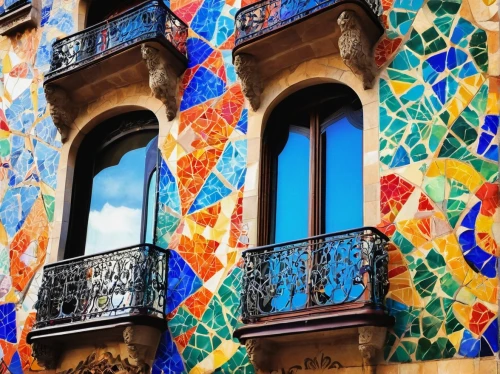 azulejos,colorful facade,seville,the palau de la música catalana,gaudi,sevilla,barcelona,spanish tile,bcn,azulejo,eixample,alcazar of seville,malaga,saragossa,palma de mallorca,unicaja,guell,terracotta tiles,mosaic glass,tiles shapes,Conceptual Art,Graffiti Art,Graffiti Art 07